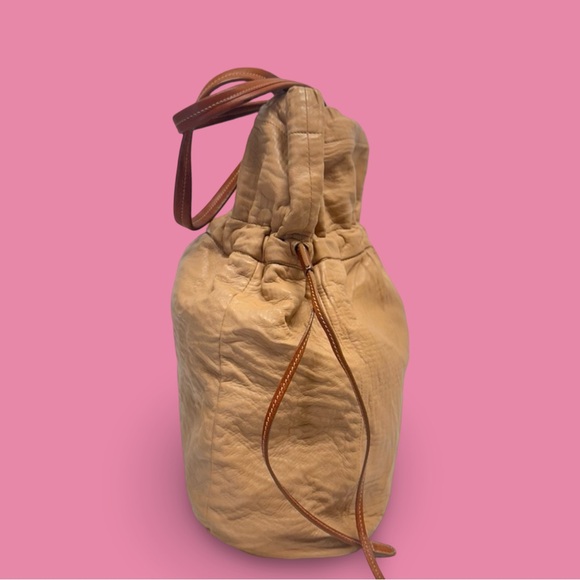 Prada Nappa Leather Drawstring Tote - Picture 6 of 14